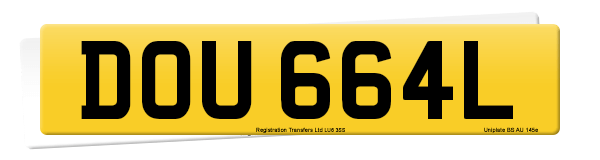 Registration number DOU 664L